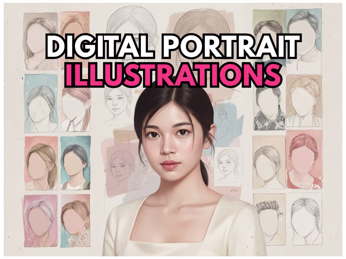 Cover image for Custom Digital Portrait Illustrations by Jagyasini Singh