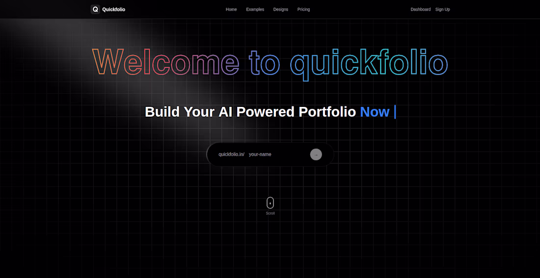 Cover image for I built Quickfolio.in (http://Quickfolio.in), an
