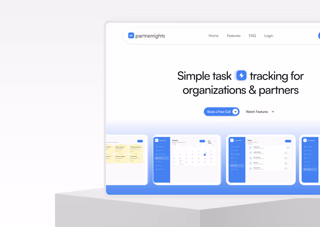Cover image for PartnerRights — Partner & Task Management Platform