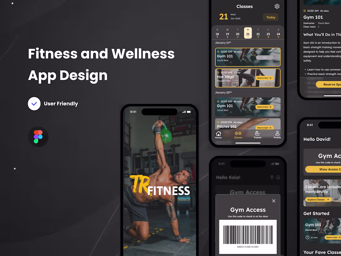 Cover image for Fitness & Wellness App Design