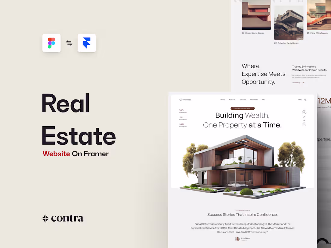 Cover image for Real Estate Landing Pages That Convert | Figma + Framer