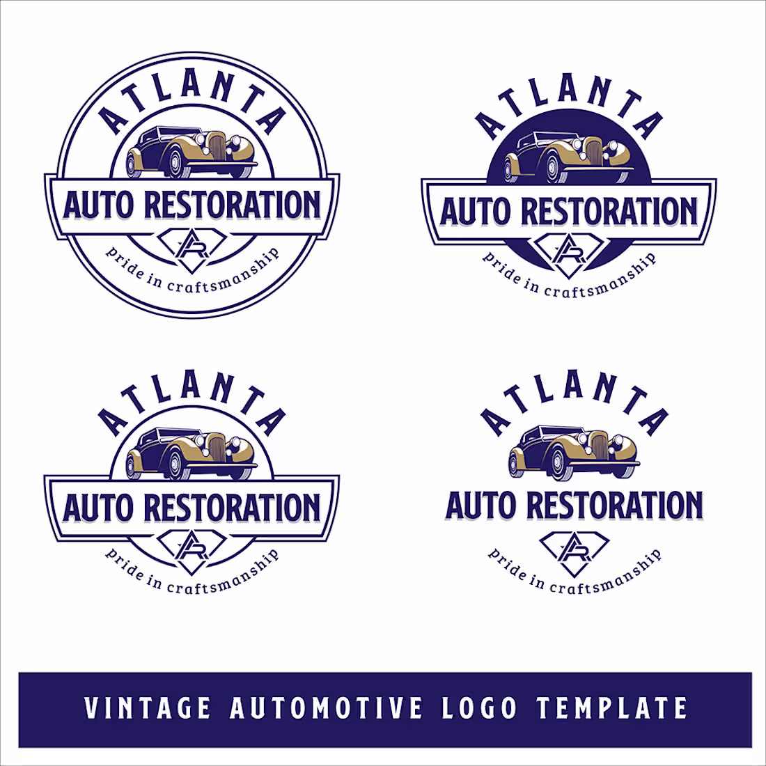 Cover image for Vintage Automotive logo template