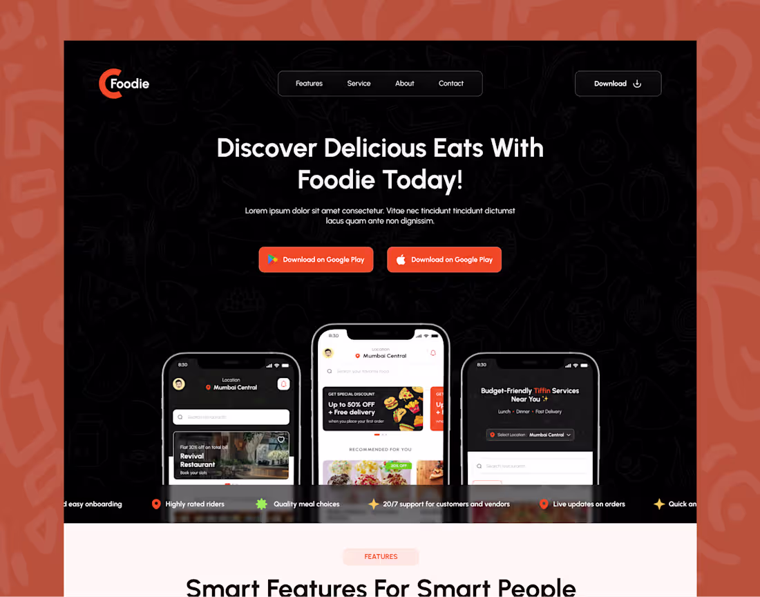 Cover image for Food Ordering Website Design