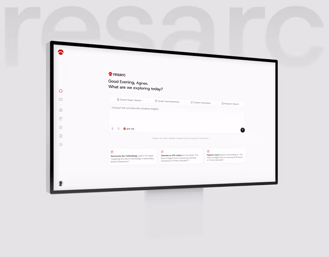 Cover image for  Resarc - AI Research Assistant