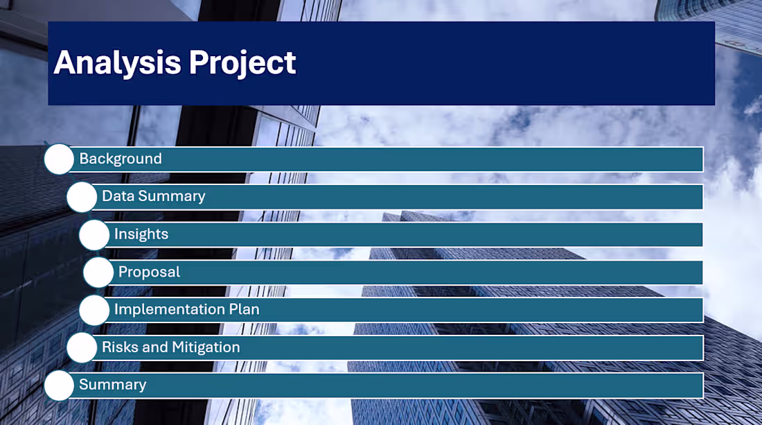 Cover image for Data Analysis - Corporate Presentation