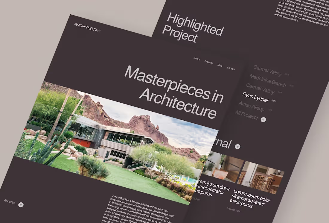 Cover image for Architect Firm Website