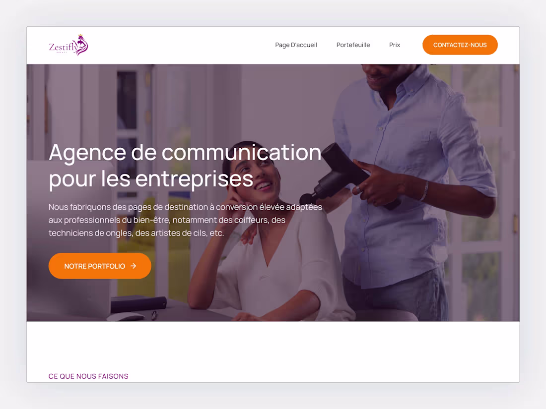 Cover image for Zestify Agency Website Design