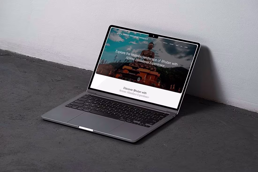 Cover image for A comprehensive website for Serene Himalayas Travel, a Bhuta...