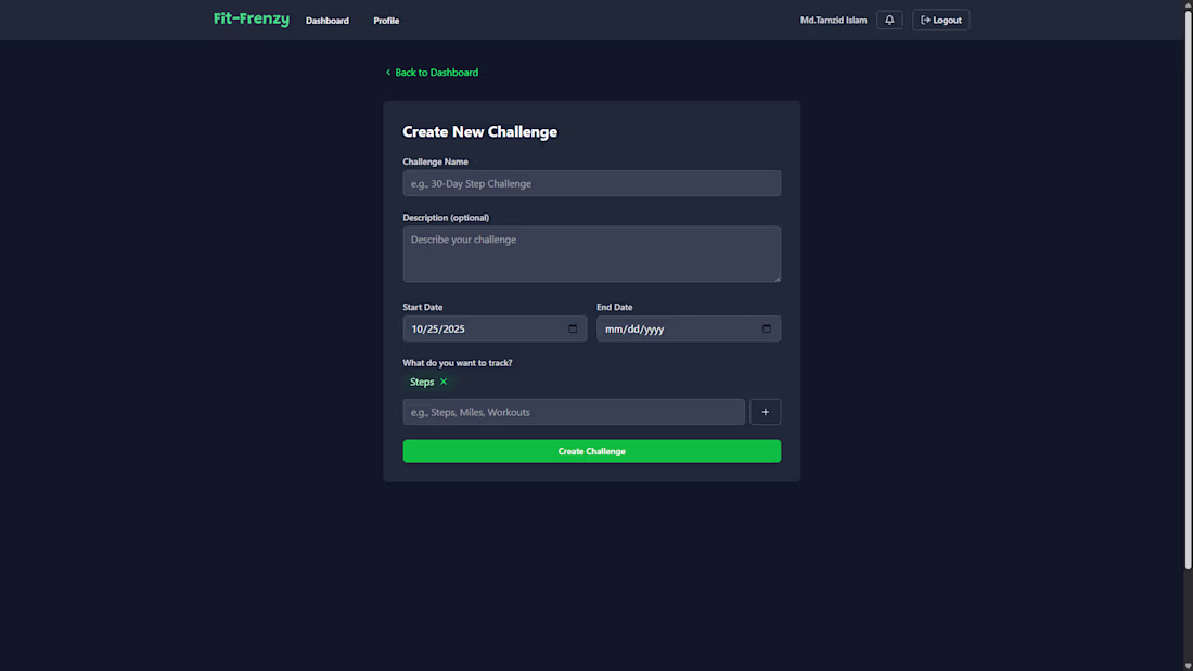 Cover image for FitFrenzy – Fitness Challenge App 💪 Launched FitFrenzy, a f...