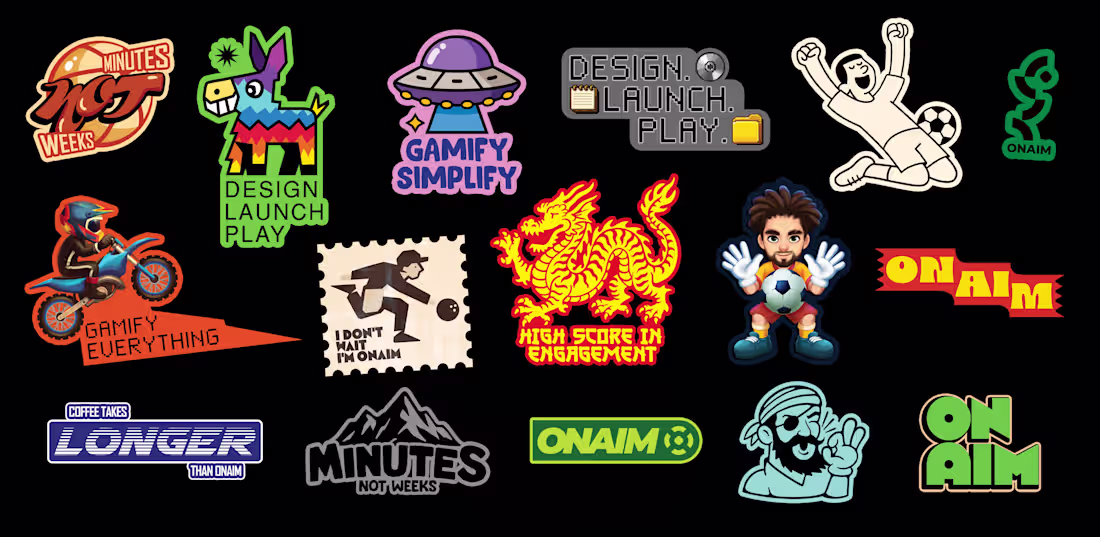 Cover image for Sticker set design for onaim