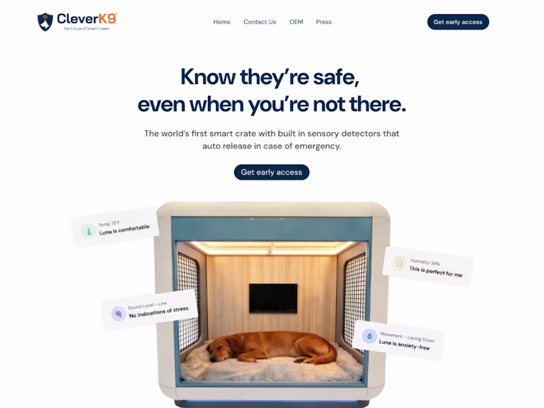 Cover image for Concept website for CleverK9 smart