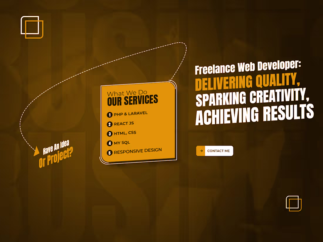 Cover image for Web Developer| PHP| Laravel