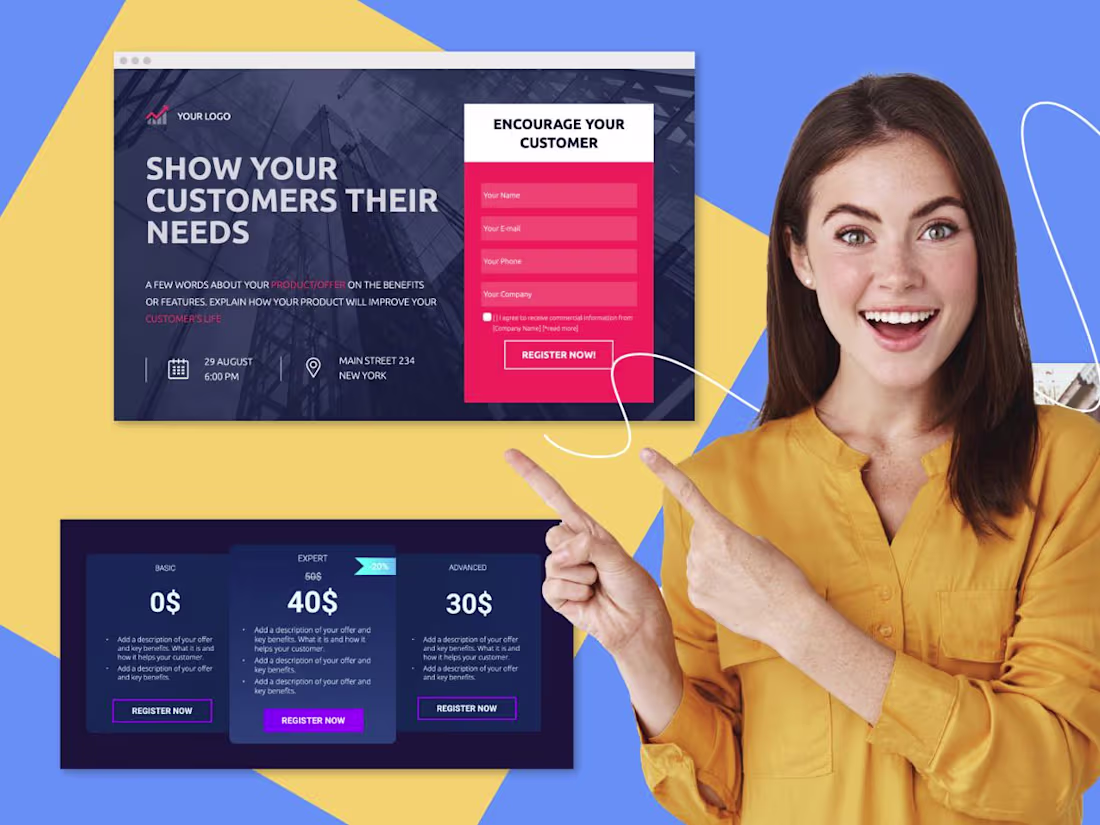 Cover image for Landing page which grabs clients and customers