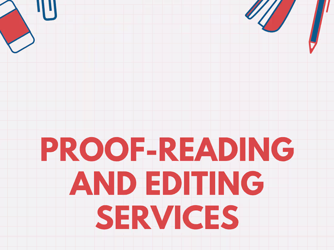 Cover image for Expert proofreader and editor 