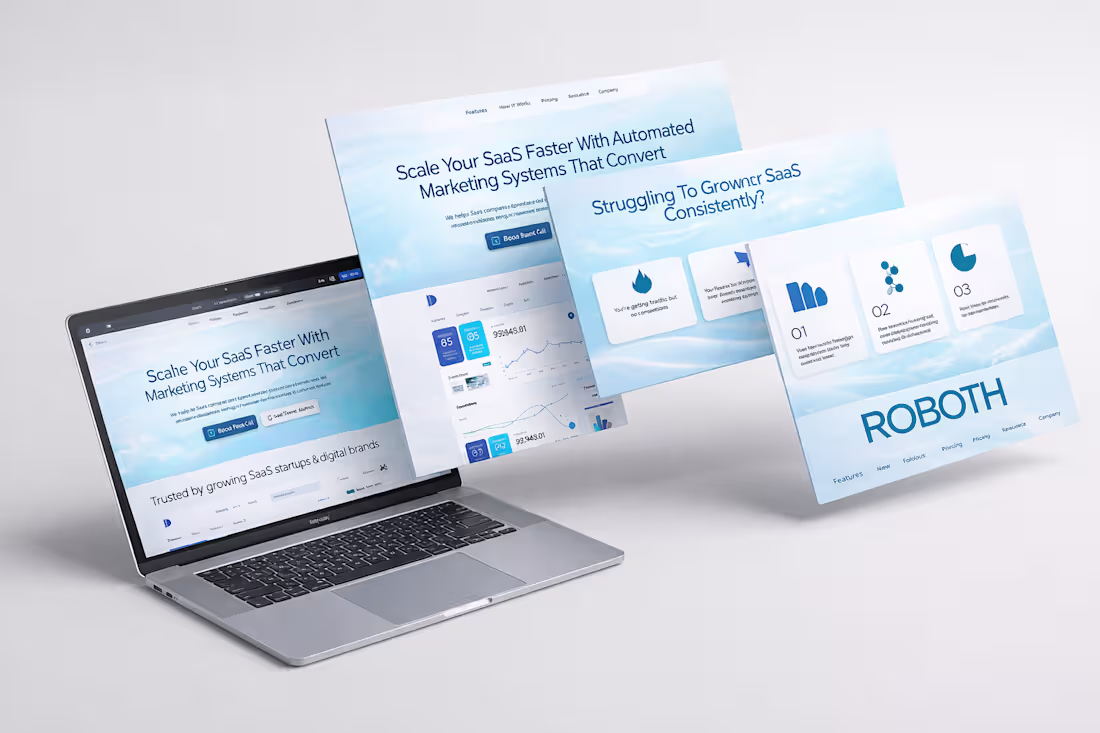 Cover image for SaaS Landing Page UI Design