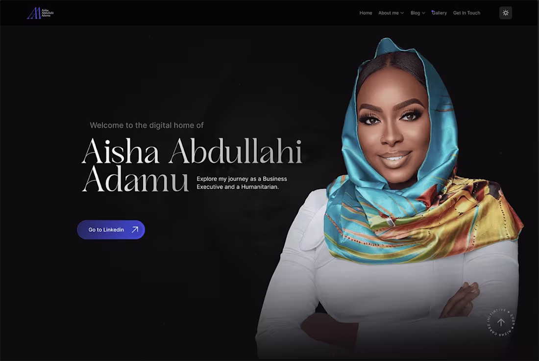 Cover image for Aisha Abdullahi Adamu (Framer Website)