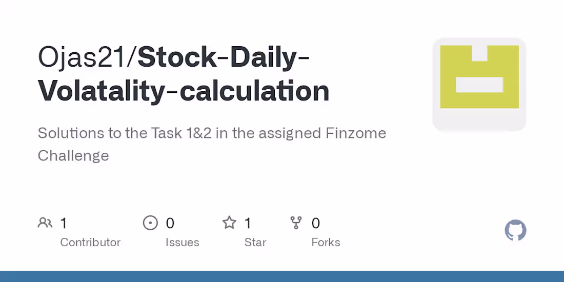 Cover image for Stock-Daily-Volatality-calculation