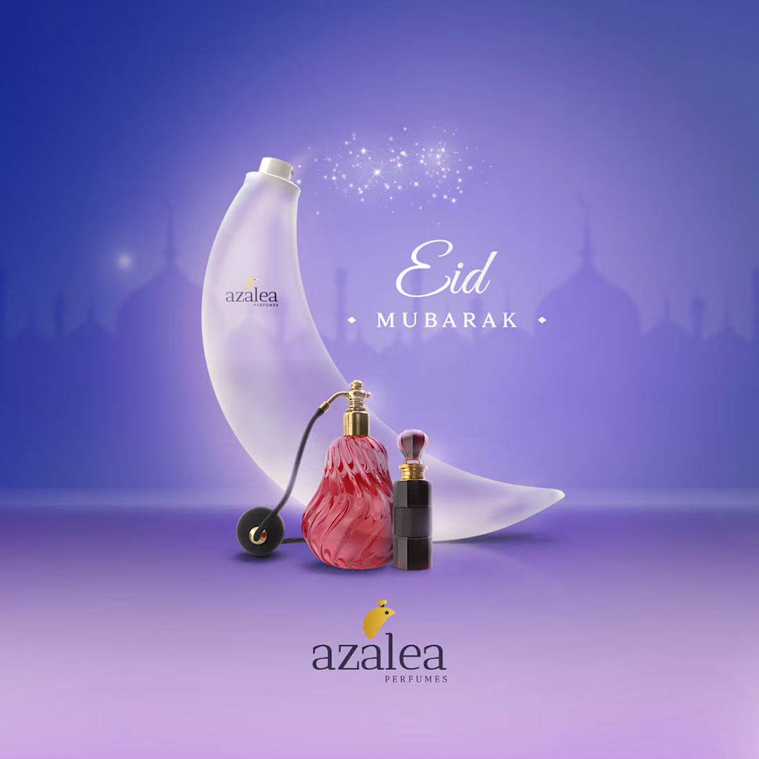 Cover image for Perfume Brand Creative Eid Ad Designs