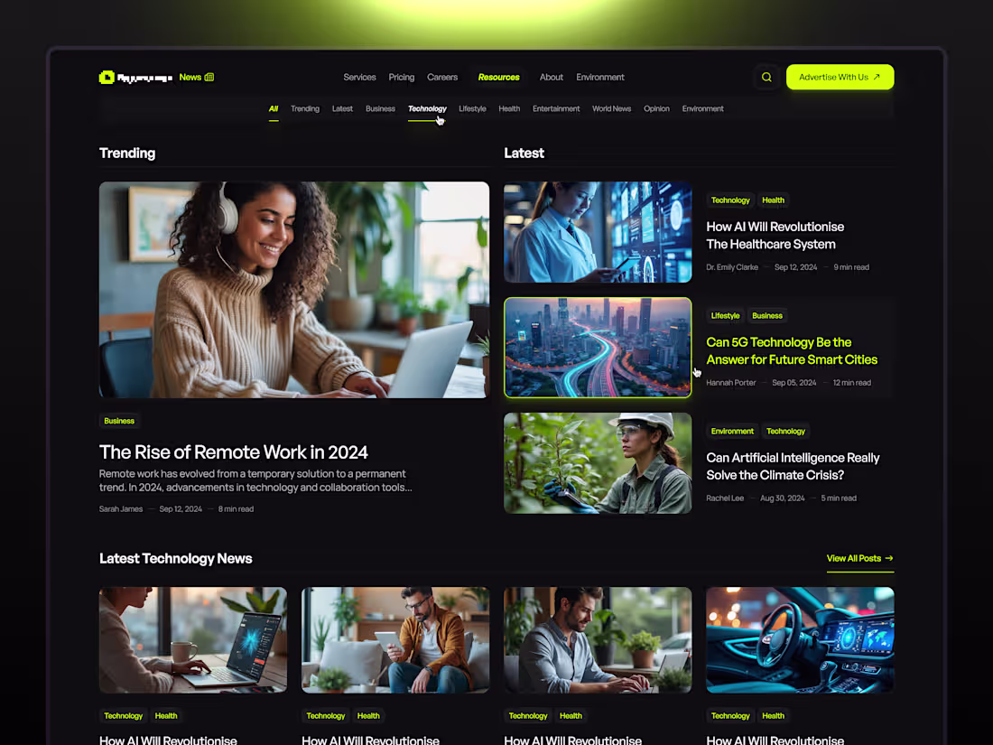 Cover image for News Page Overhaul