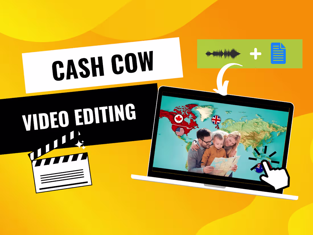 Cover image for Expert video editing for [Faceless / Cash Cow] content.