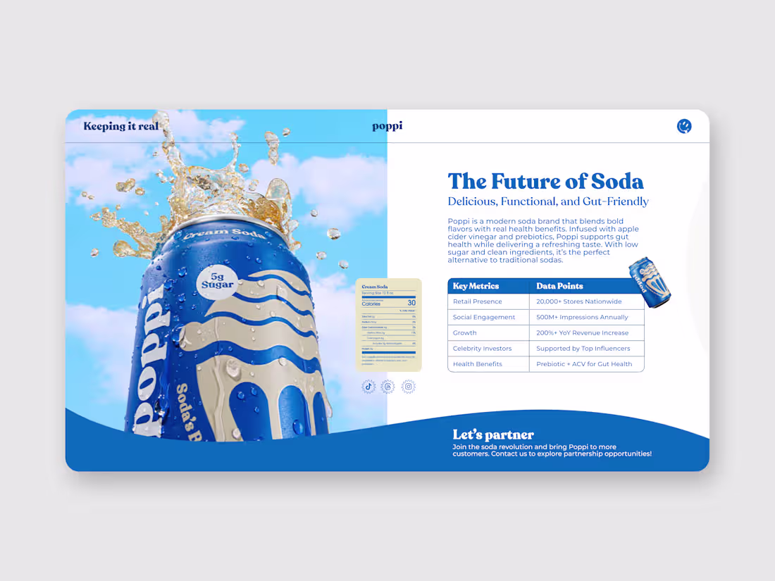 Cover image for Poppi Brand One-Pager