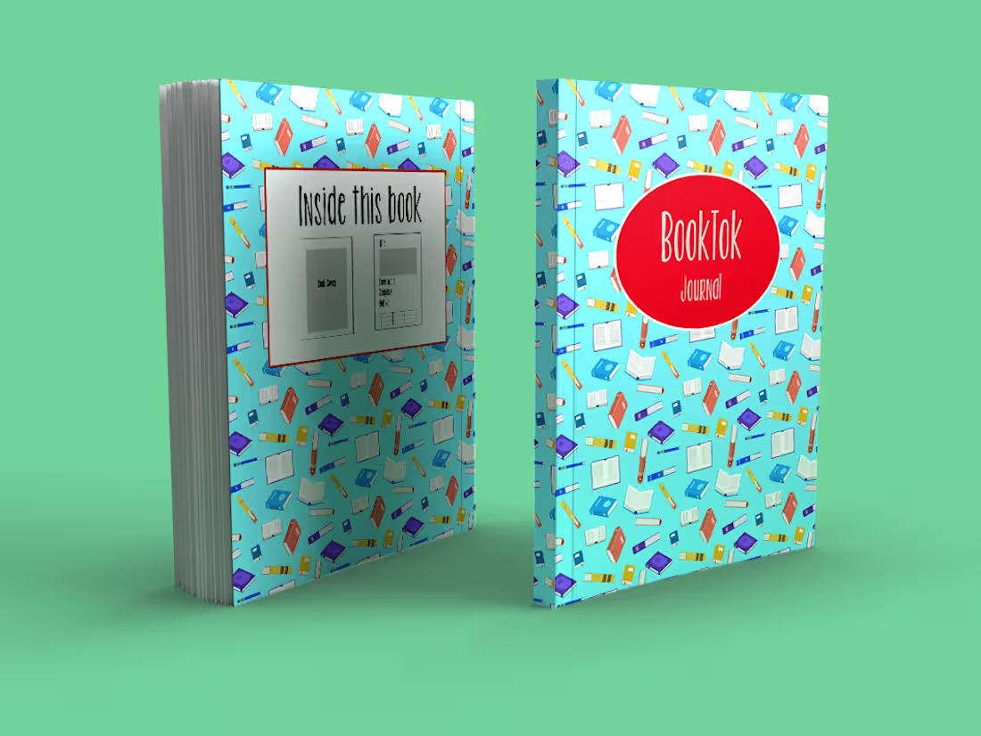 Cover image for Low-content booktok journal.