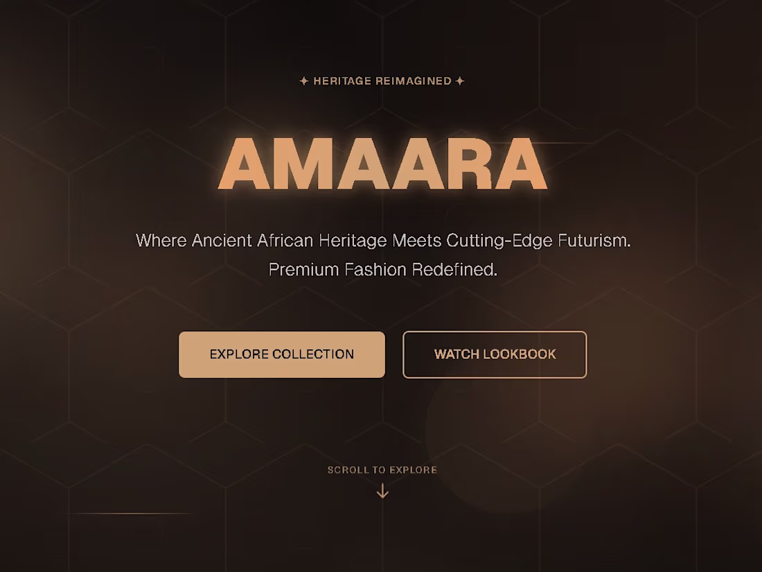 Cover image for AMARAA ✨👑🌍 - Custom Brand Template Designed in Figma and d...