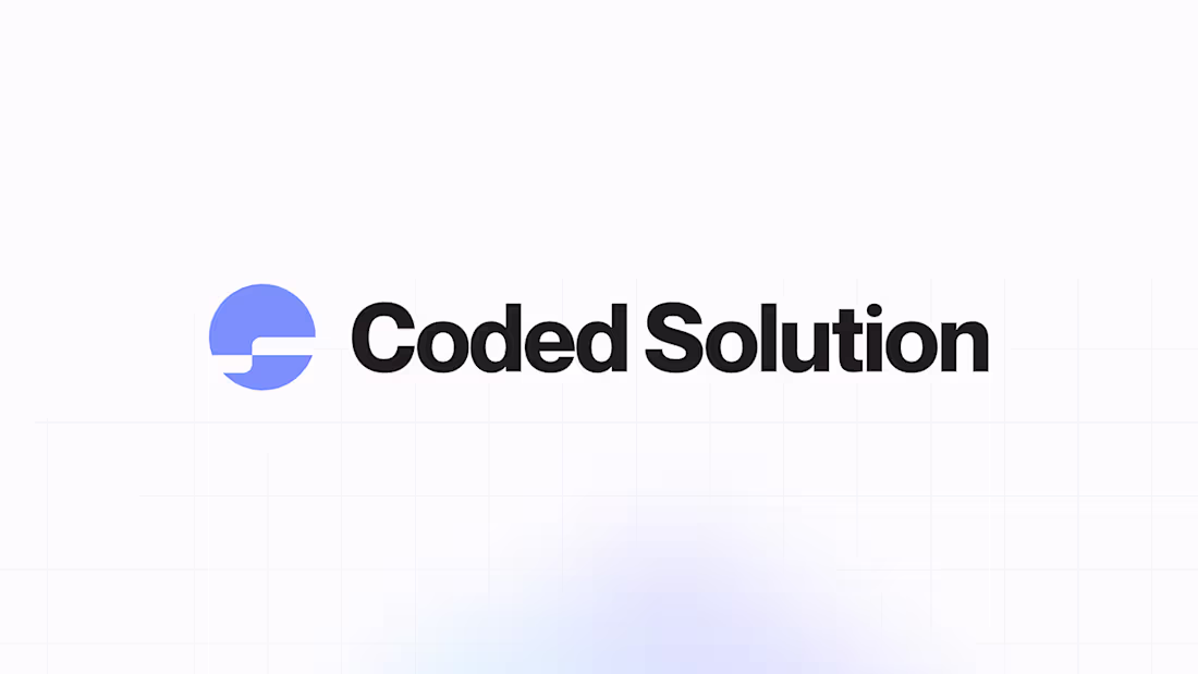 Cover image for Coded Solution | Brand Identity