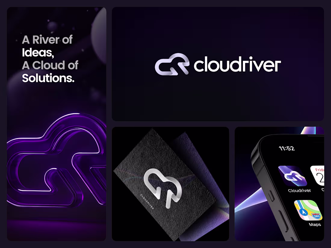 Cover image for Cloudriver | Logo and Brand Identity Design