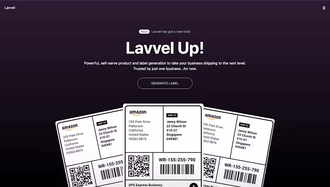 Cover image for Lavvel - Label Generation Platform