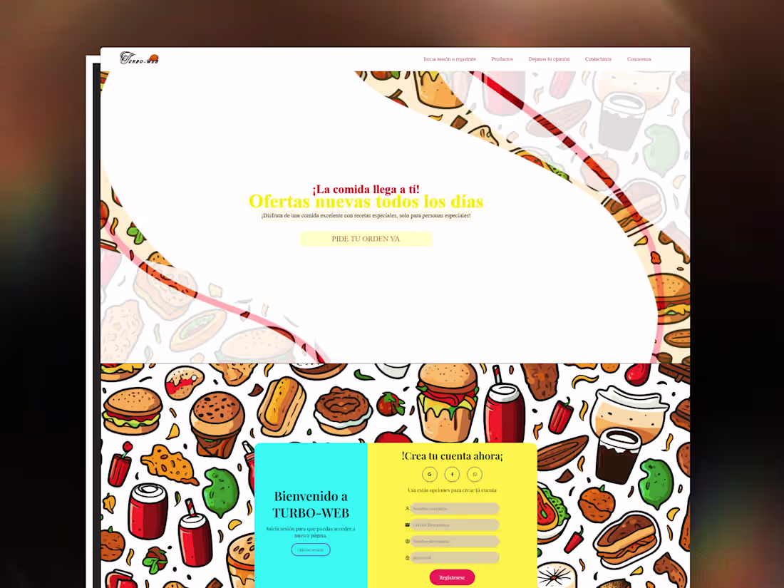 Cover image for Diseñé esta página web pensando