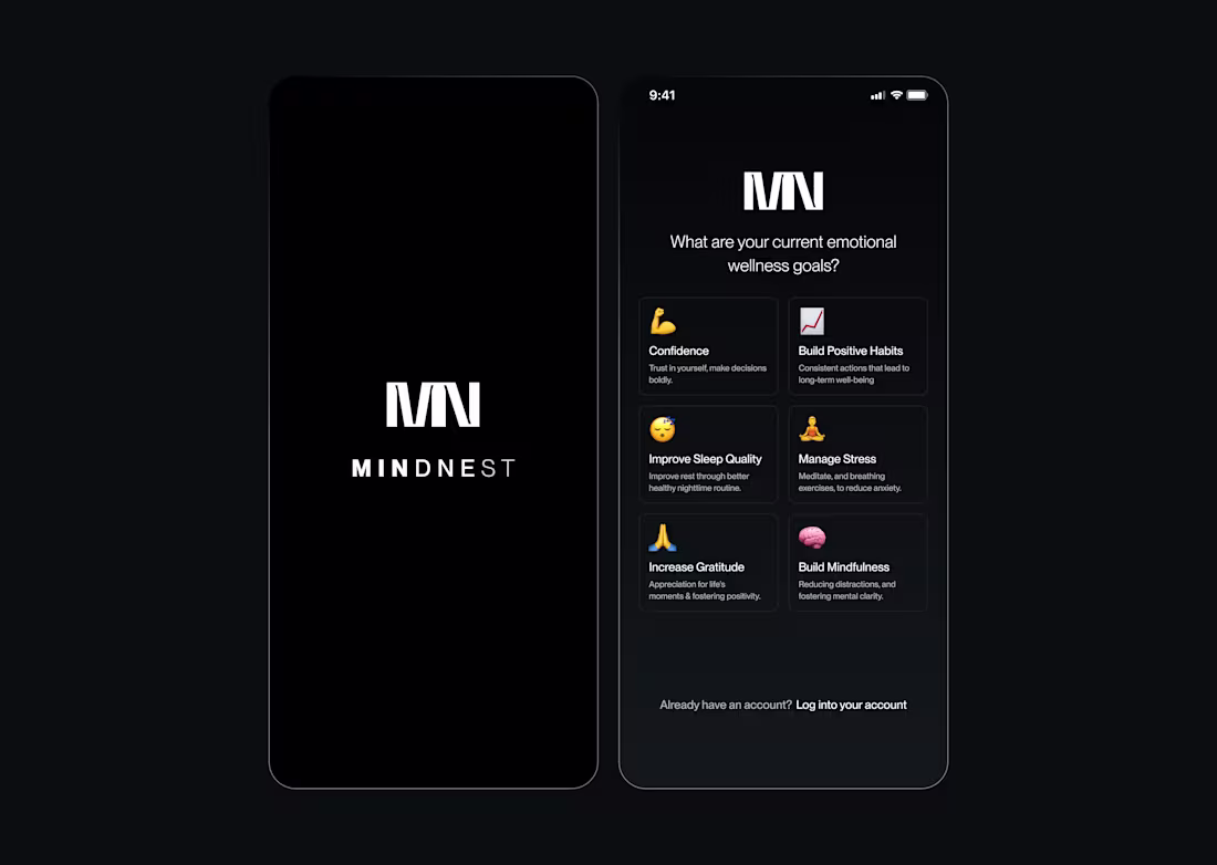 Cover image for Mind Wellness App Concept