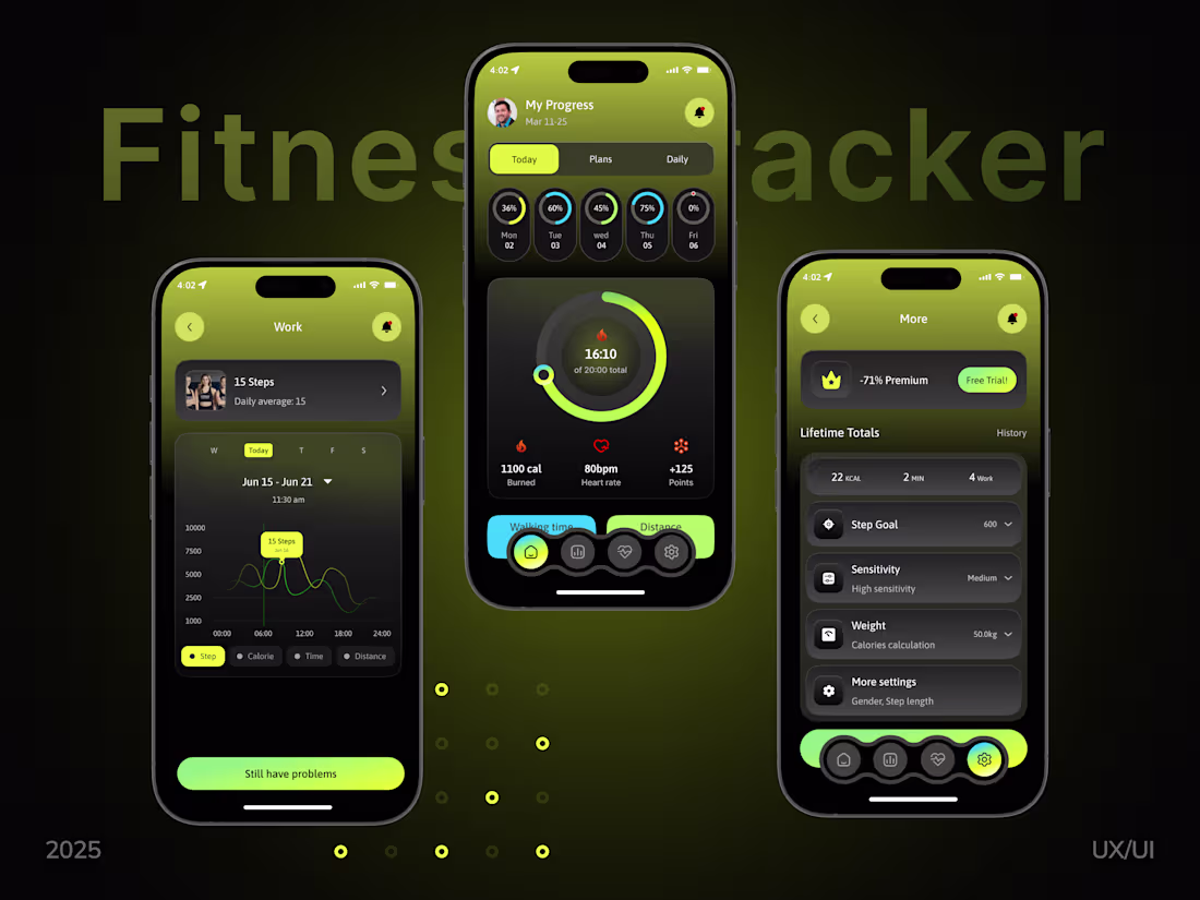 Cover image for Fitness Tracker Mobile App Design