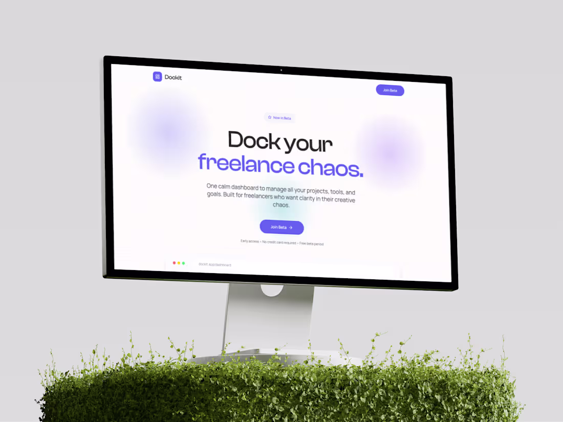 Cover image for Dockit Landing Page – Built with Bolt.new