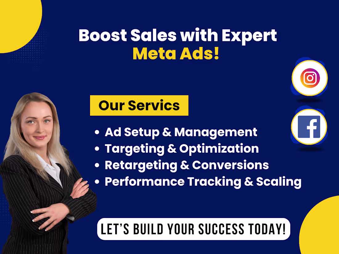 Cover image for Expert Meta Ads | Facebook & Instagram Marketing for Sale Growth