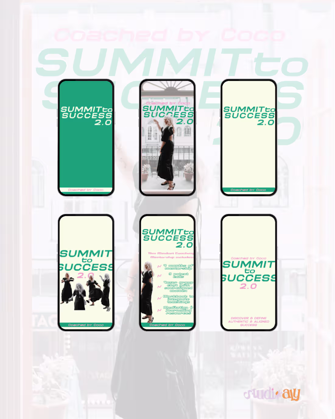 Cover image for Brand Graphics for Online Coach - Coached by Coco