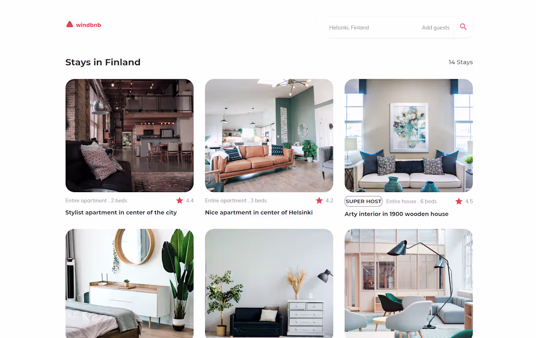 Cover image for Windbnb App