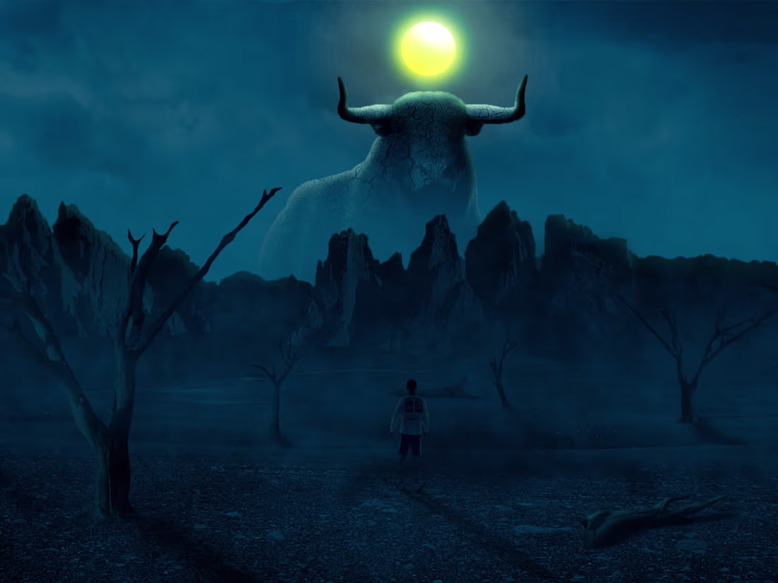 Cover image for Oxen Statue  