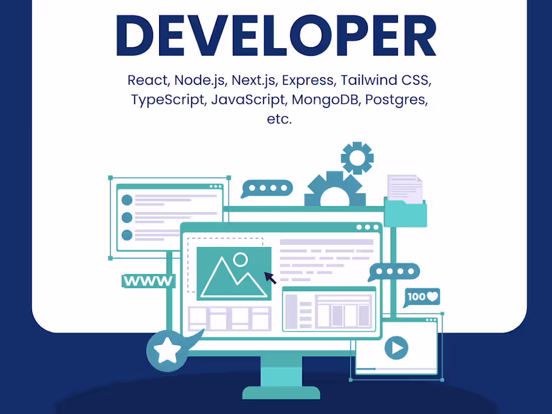 Cover image for I will be your Full-Stack Developer | React | Node.js | Next.js 