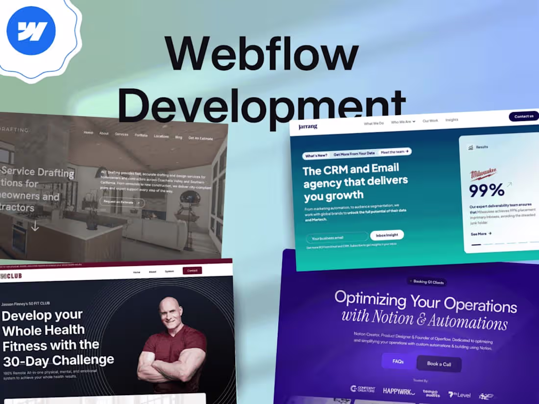 Cover image for Develop Multi page website with Webflow
