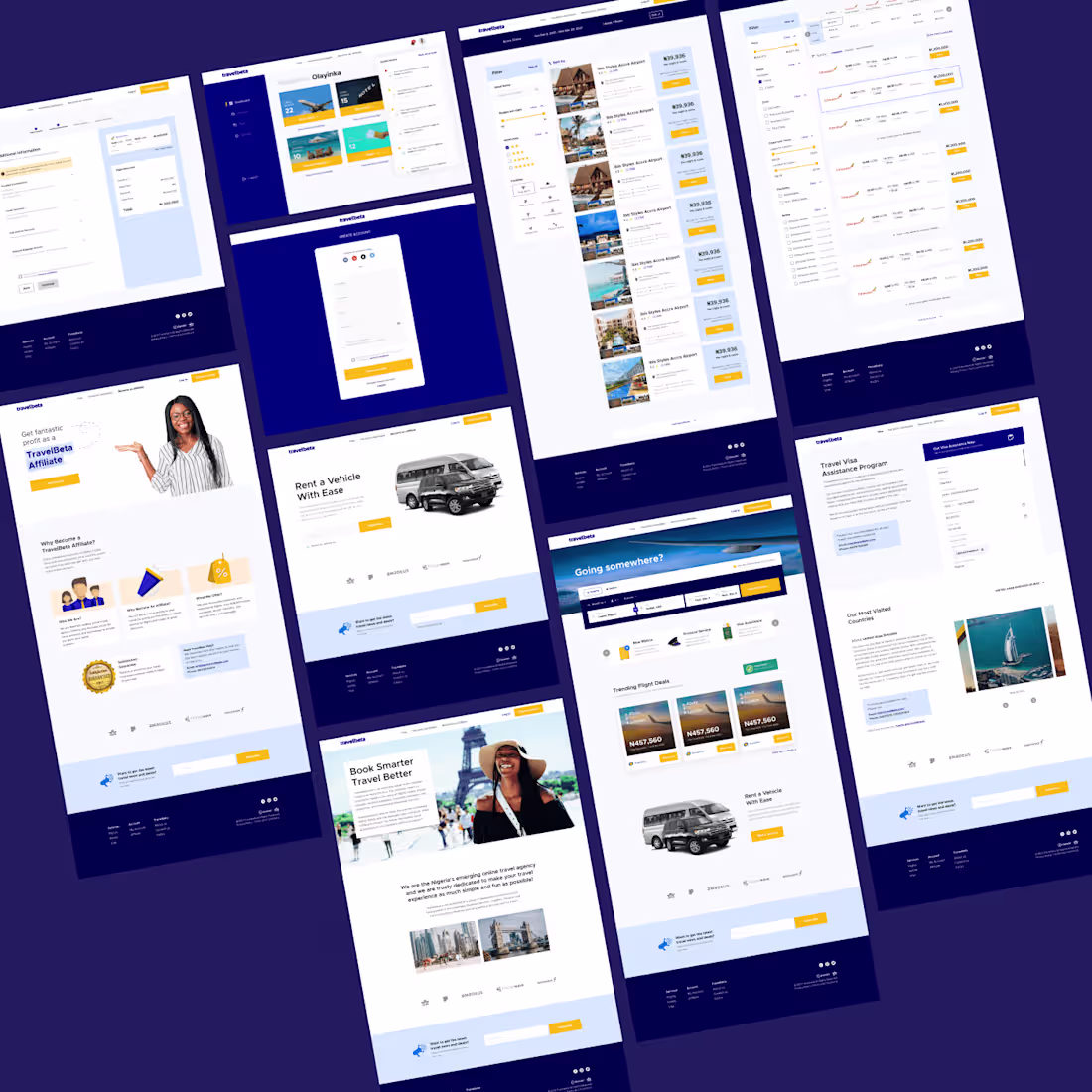 Cover image for Web design for a travel agency