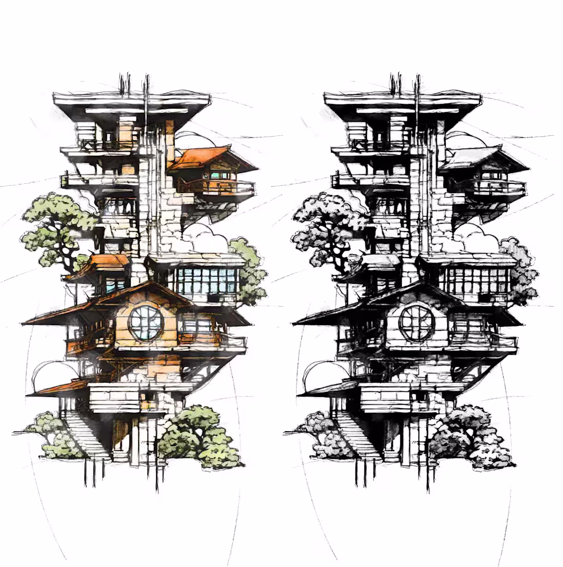 Cover image for Frank Lloyd Wright Architecture Tattoo Design