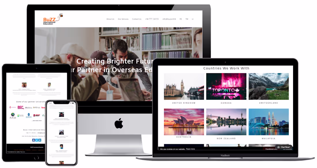 Cover image for Buzz International Website