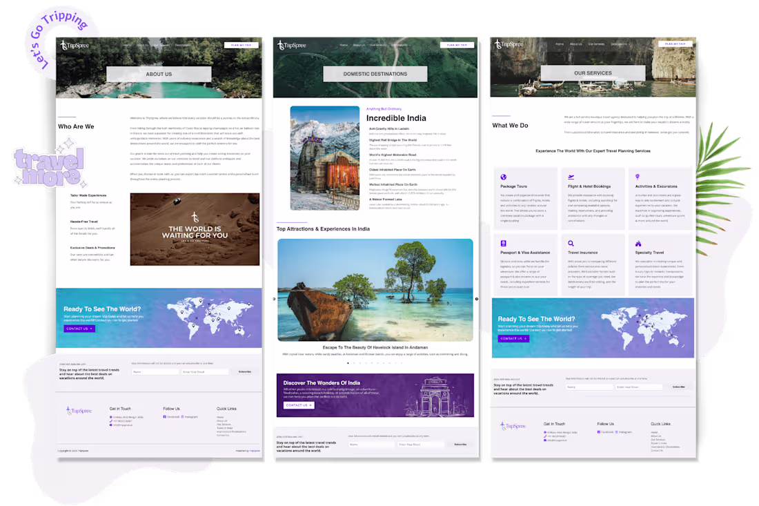 Cover image for Brand & Web Design for TripSpree