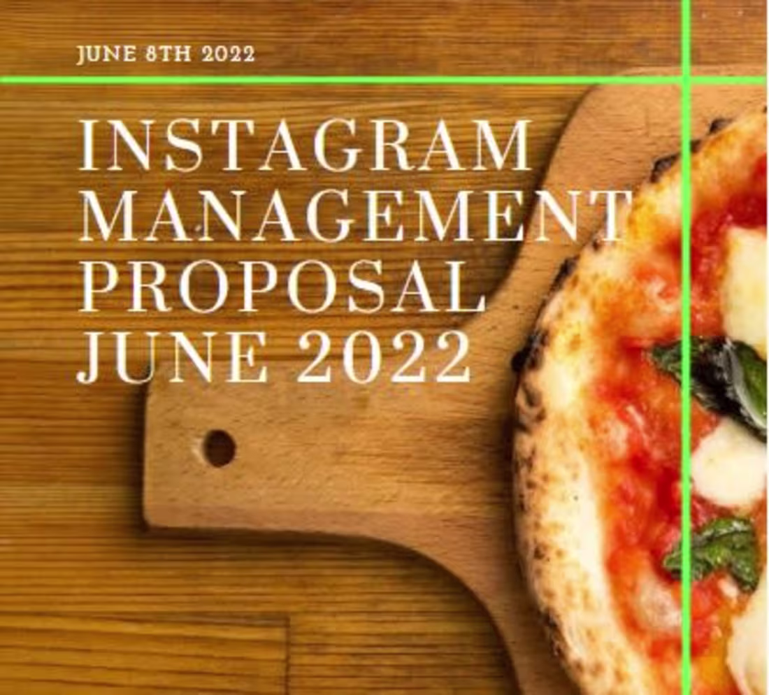 Cover image for Instagram Management Proposal for Tina’s Pizzeria