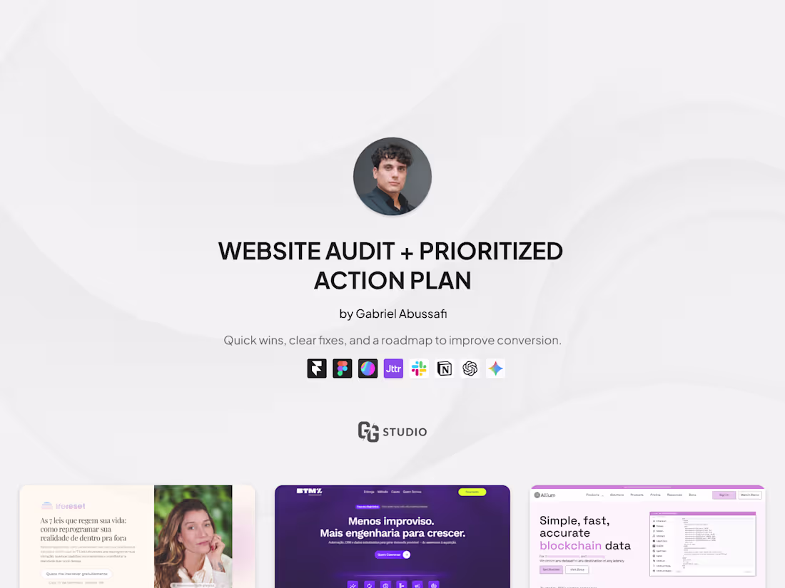 Cover image for Website Audit (UX/UI + Performance + Action Plan)