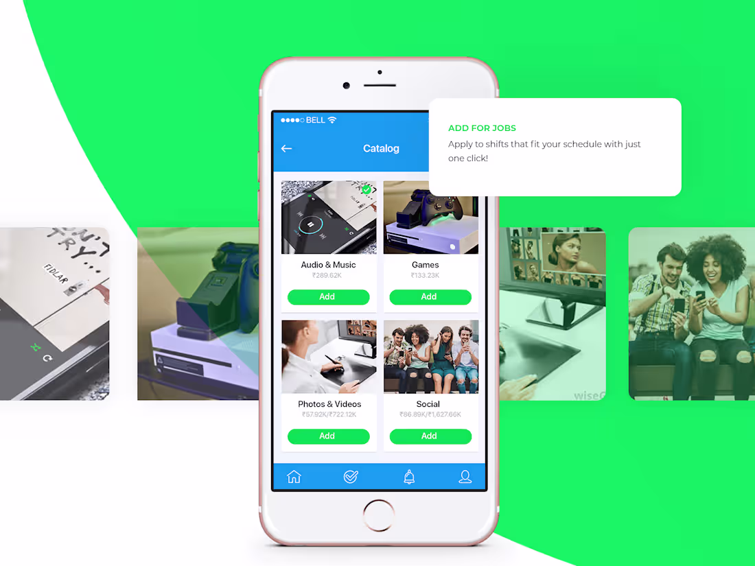 Cover image for Workbase - Mobile UI/UX Design