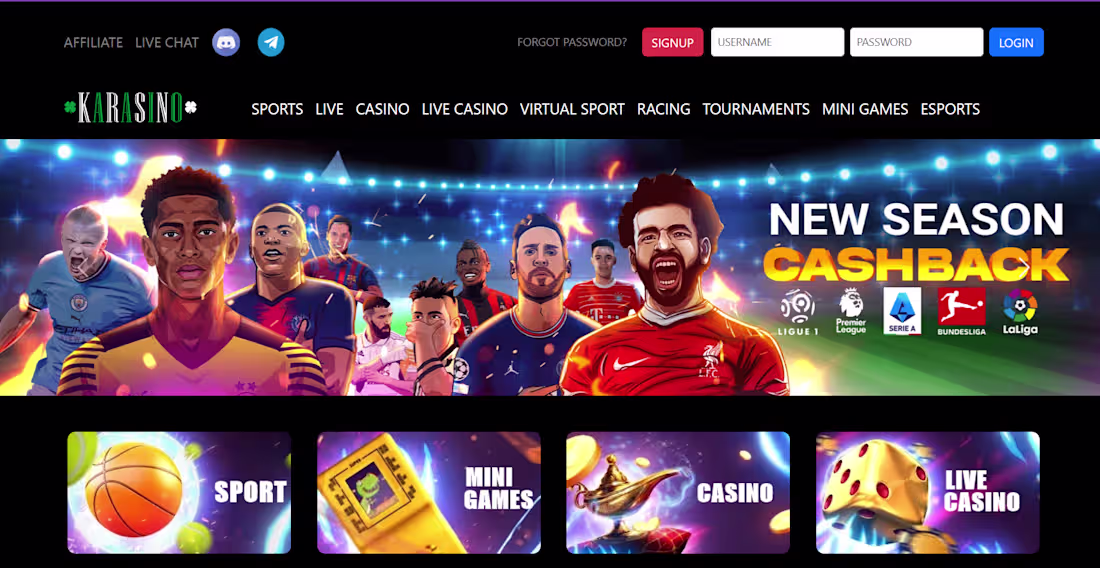 Cover image for Karasino Project with ReactJs