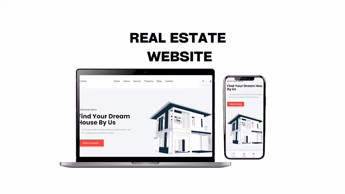 Cover image for Real estate website