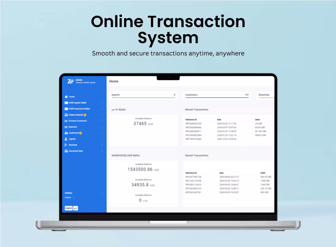 Cover image for Online Transaction System | CRM